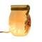 Stony Creek 4.0 Inch Holiday Bells Pre-Lit Small Jar Christmas Lighted Glass Accent , Bells Ribbon Lit Jar